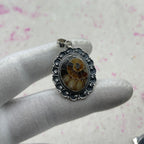 Ammonite Shell 925 Sterling Silver Pendant – Fossil Designer Jewelry