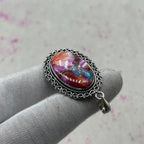 Spiny Oyster Turquoise 925 Sterling Silver Pendant – Southwestern Jewelry