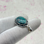 Turquoise Natural 925 Sterling Silver Pendant – Handmade Designer Jewelry