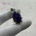 Purple Mohave Turquoise 925 Sterling Silver Pendant – Bohemian Artisan Pendant