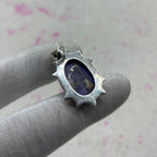 Purple Mohave Turquoise 925 Sterling Silver Pendant – Bohemian Artisan Pendant