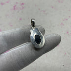 Resin Glass 925 Sterling Silver Pendant – Modern Boho Pendant