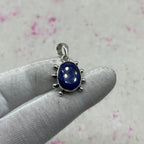 Dyed Sapphire 925 Sterling Silver Pendant – Artisan Designer Pendant