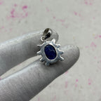 Dyed Sapphire 925 Sterling Silver Pendant – Artisan Designer Pendant