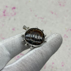 Ammonite Shell 925 Sterling Silver Pendant – Fossil Boho Jewelry