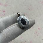 Resin Glass 925 Sterling Silver Pendant – Contemporary Bohemian Pendant