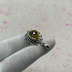 Citrine Faceted 925 Sterling Silver Pendant – Elegant Handmade Jewelry