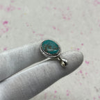 Turquoise Natural 925 Sterling Silver Pendant – Authentic Bohemian Jewelry