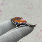 Spiny Oyster Turquoise 925 Sterling Silver Pendant – Handmade Designer Jewelry
