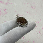 Ammonite Shell 925 Sterling Silver Pendant – Fossil Handmade Jewelry