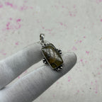 Ammonite Shell 925 Sterling Silver Pendant – Fossil Handmade Boho Jewelry