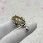 Ammonite Shell 925 Sterling Silver Pendant – Fossil Handmade Boho Jewelry