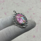 Cotton Candy Turquoise 925 Sterling Silver Pendant – Bohemian Festival Jewelry
