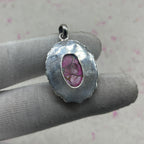 Cotton Candy Turquoise 925 Sterling Silver Pendant – Bohemian Festival Jewelry