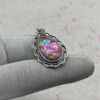 Cotton Candy Turquoise 925 Sterling Silver Pendant – Artisan Silver Jewelry