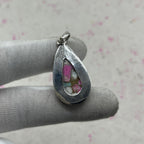 Cotton Candy Turquoise 925 Sterling Silver Pendant – Southwestern Artisan Pendant