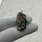 Cotton Candy Turquoise 925 Sterling Silver Pendant – Designer Silver Jewelry