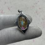 Cotton Candy Turquoise 925 Sterling Silver Pendant – Festival Style Pendant