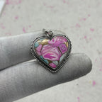 Cotton Candy Turquoise 925 Sterling Silver Pendant – Boho Chic Designer Pendant