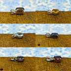 Multi Gemstone 925 Silver Prong Bezel Necklace Boho
