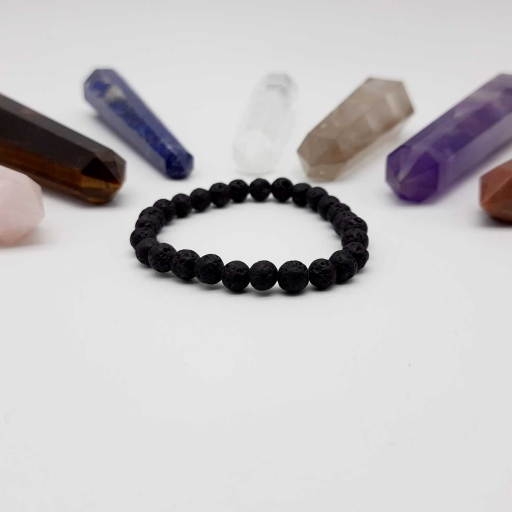 Handmade Designer Natural Volcanic Lava Beaded Bracelet For Yoga And Meditation