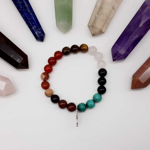 Handmade Designer Natural Mix Gemstone Beaded Bracelet For Yoga And Meditation