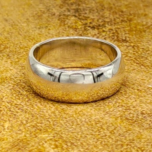 Simple Curve Surface Handmade 925 Sterling Silver Bohemian Ring