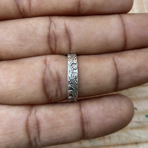 925 Sterling Silver Handmade Celtic Band Design Fine Stacking Bohemian Ring