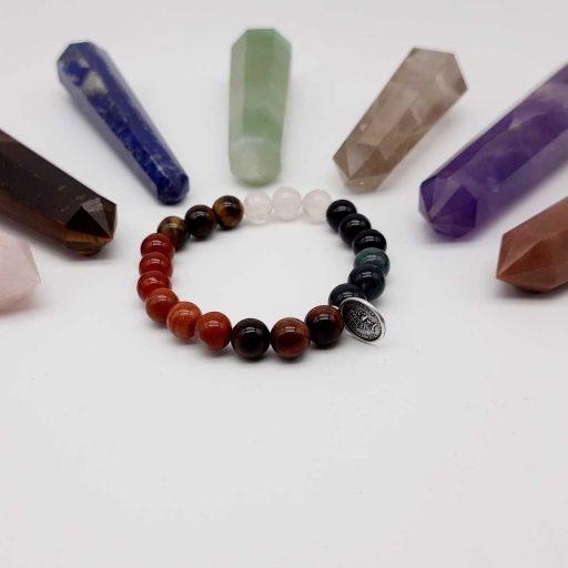 Handmade Designer Natural Multi Color Gemstone Beaded Bracelet For Yoga And Meditation