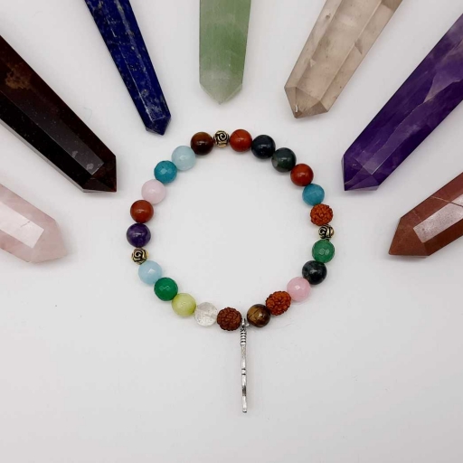 Handmade Designer Natural Gemstone Beads Bracelet For Yoga And Meditation