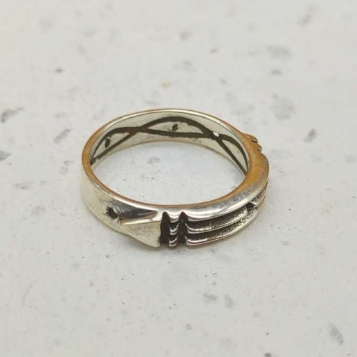 925 Sterling Silver Bohemian Artisan Design  Atlantis Ring