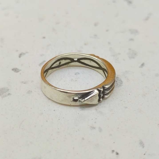 925 Sterling Silver Bohemian Artisan Design  Atlantis Ring