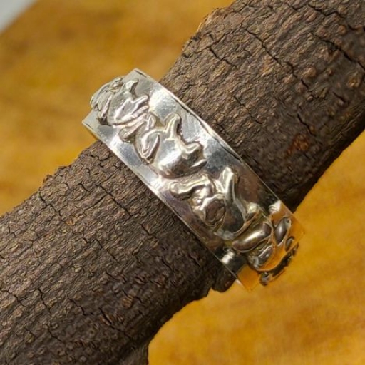 Elephant Design Handmade 925 Sterling Silver Bohemian Band Ring