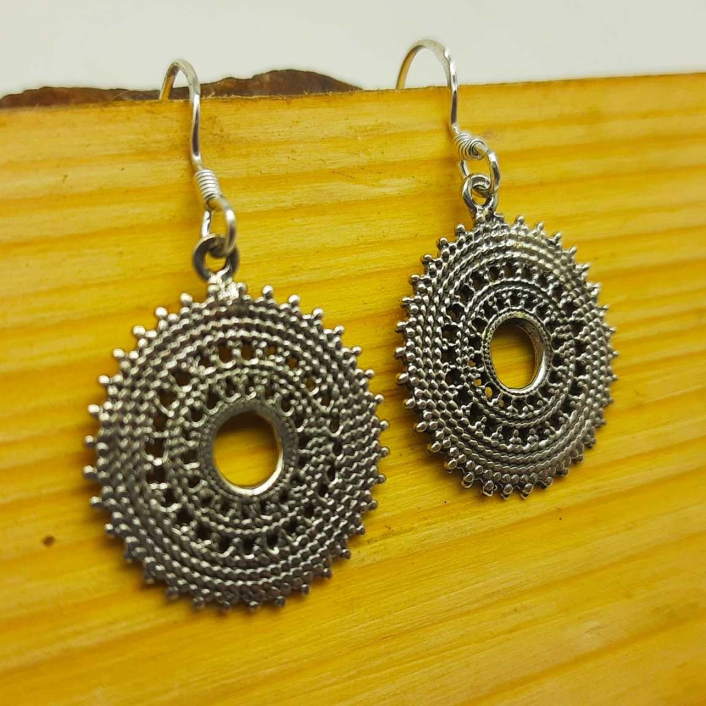 925 Sterling Silver Chakra Handmade Erring Jewelry