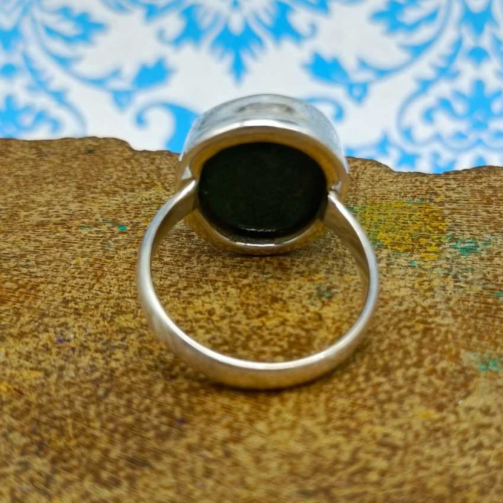 925 Sterling Silver Emerald Oval Shape Gemstone Handmade Ring