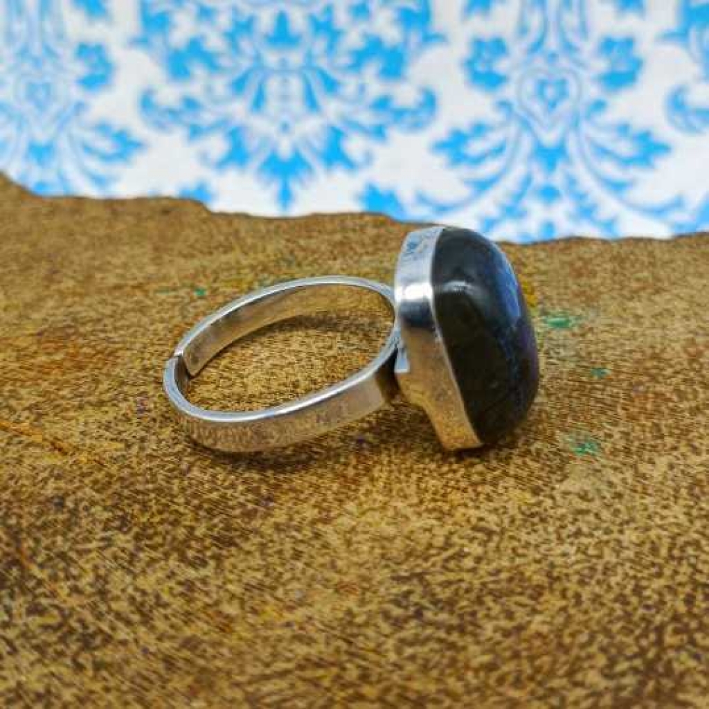 925 Sterling Silver Labradorite Square Shape Handmade Ring