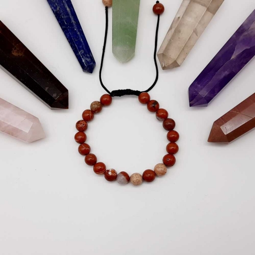 Handmade Designer Natural Jasper Gemstone Beaded Bracelet For Yoga And Meditation