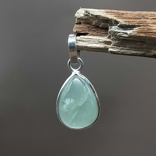 925 Sterling Silver Aquamarine Gemstone Handmade Bridesmaid Pendant