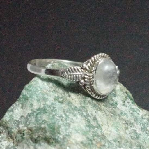 Leaf Designer Moonstone Gemstone Handmade 925 Sterling Silver Ring