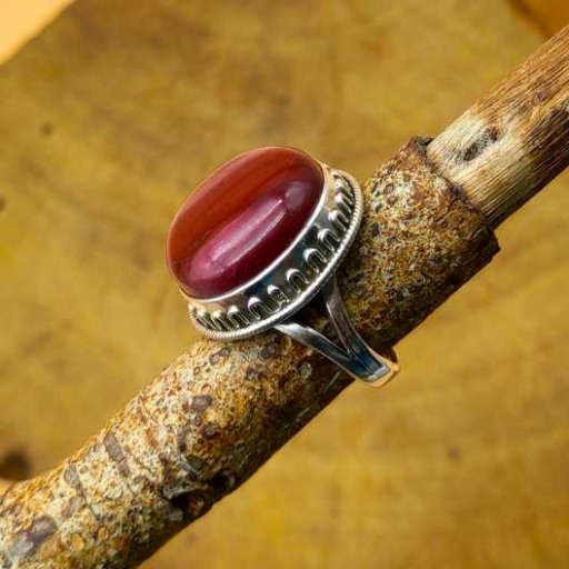 Red Carnelien Gemstone Handmade 925 Sterling Silver Ring